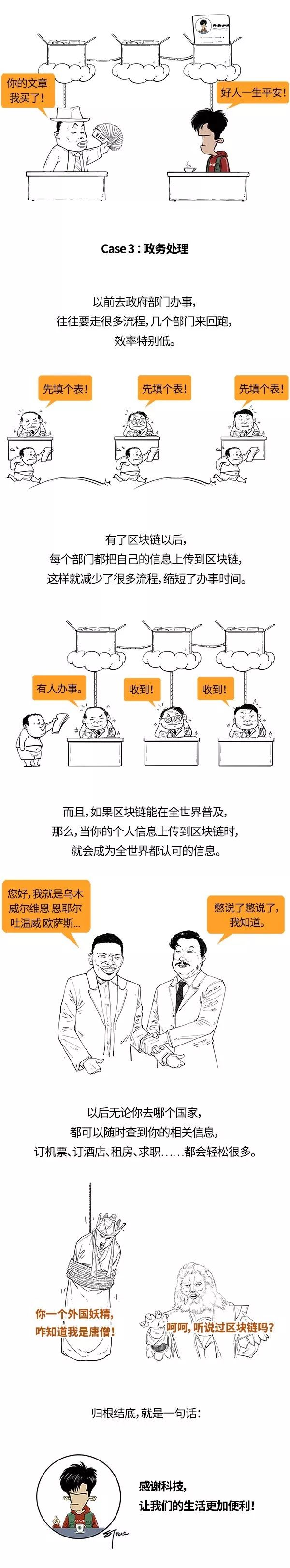 新华社科普漫画刷屏：一分钟看懂区块链，科技让生活更便利