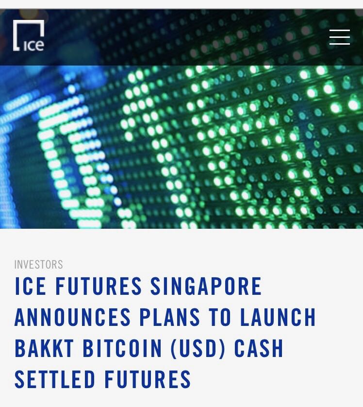 ICE：推出以现金结算的比特币期货合约，计划12月9日上市交易