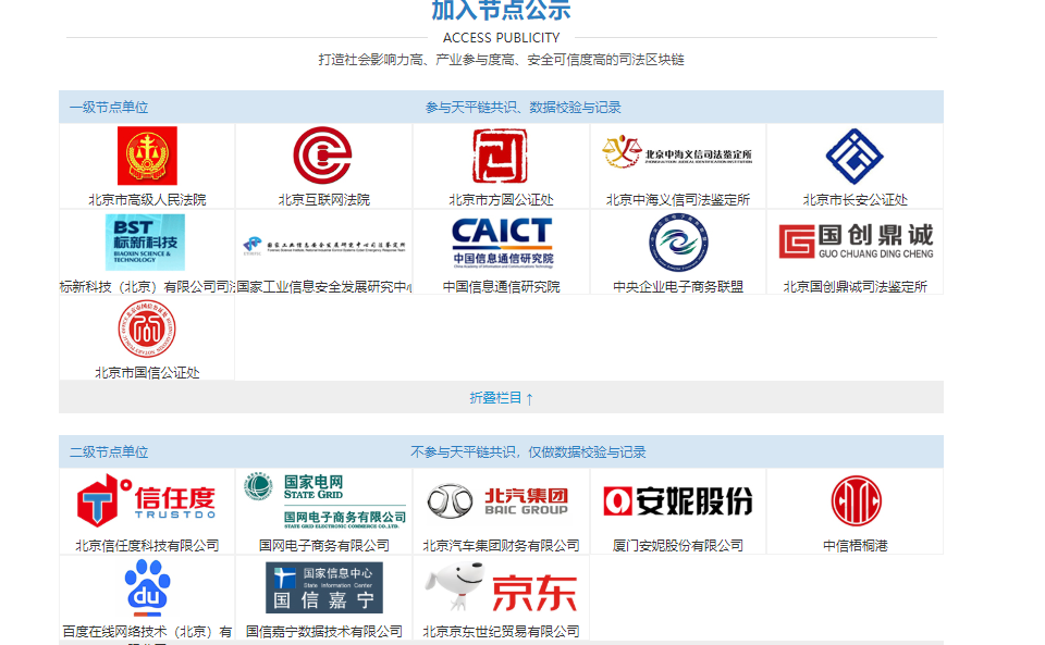 北京互联网法院“天平链”实现跨链节点19个，存证数据量已达上亿条