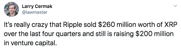 Twitter精选 | 瑞波融资2亿美元竟是因为散户不接XRP的盘? 大咖互怼