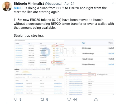 KuCoin或将下线BOLT，后者被质疑代币转换数据造假