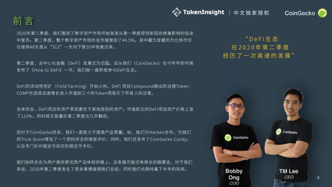 CoinGecko 2020二季度数字资产行业报告