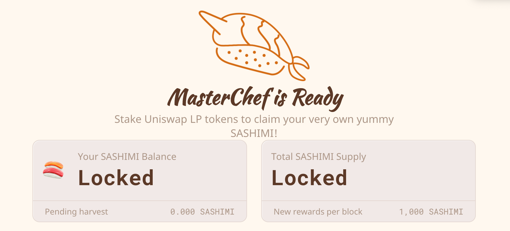 SashimiSwap上线次日：ETH-SASHIMI资金池规模缩水超50%，SASHIMI代币24小时跌近20%