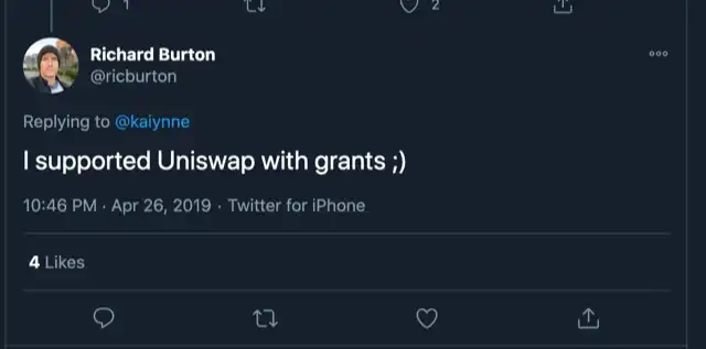 Uniswap 早期支持者和创始人 Hayden 因钱「开撕」，到底谁在说谎？